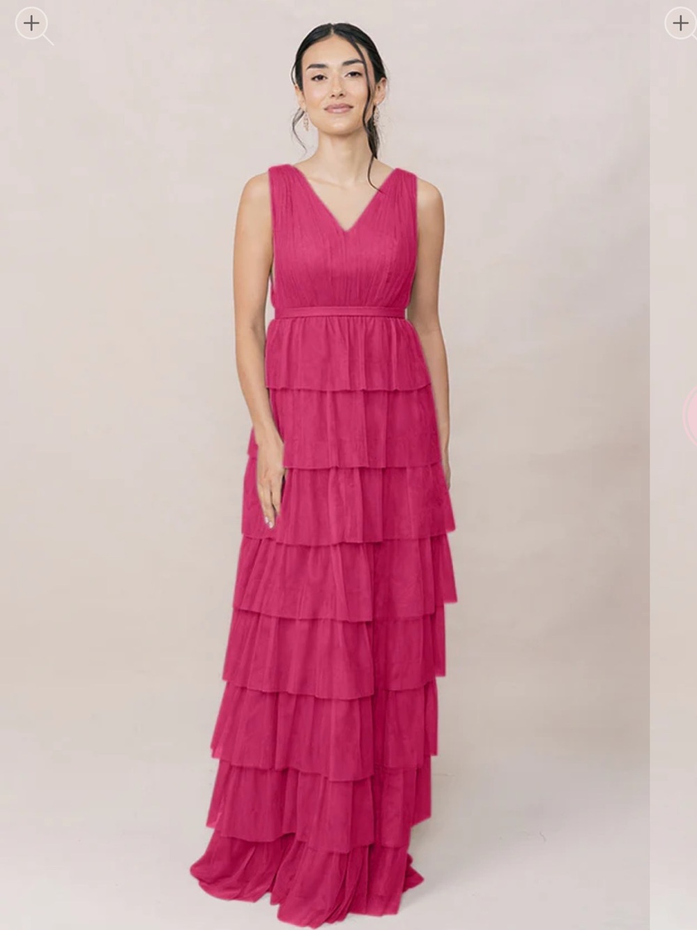 Reverly Clove Tulle Dress Sz 6 Whimsical Wedding Pink